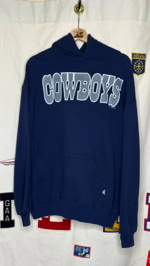 1993 Dallas Cowboys Russell Athletic Glitter Print Hoodie: XL