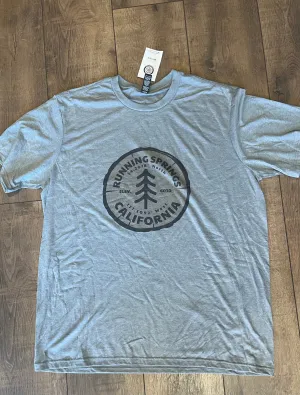 2xlRunning Springs | Tri-Blend Tee: Heathered Gray / 2XL