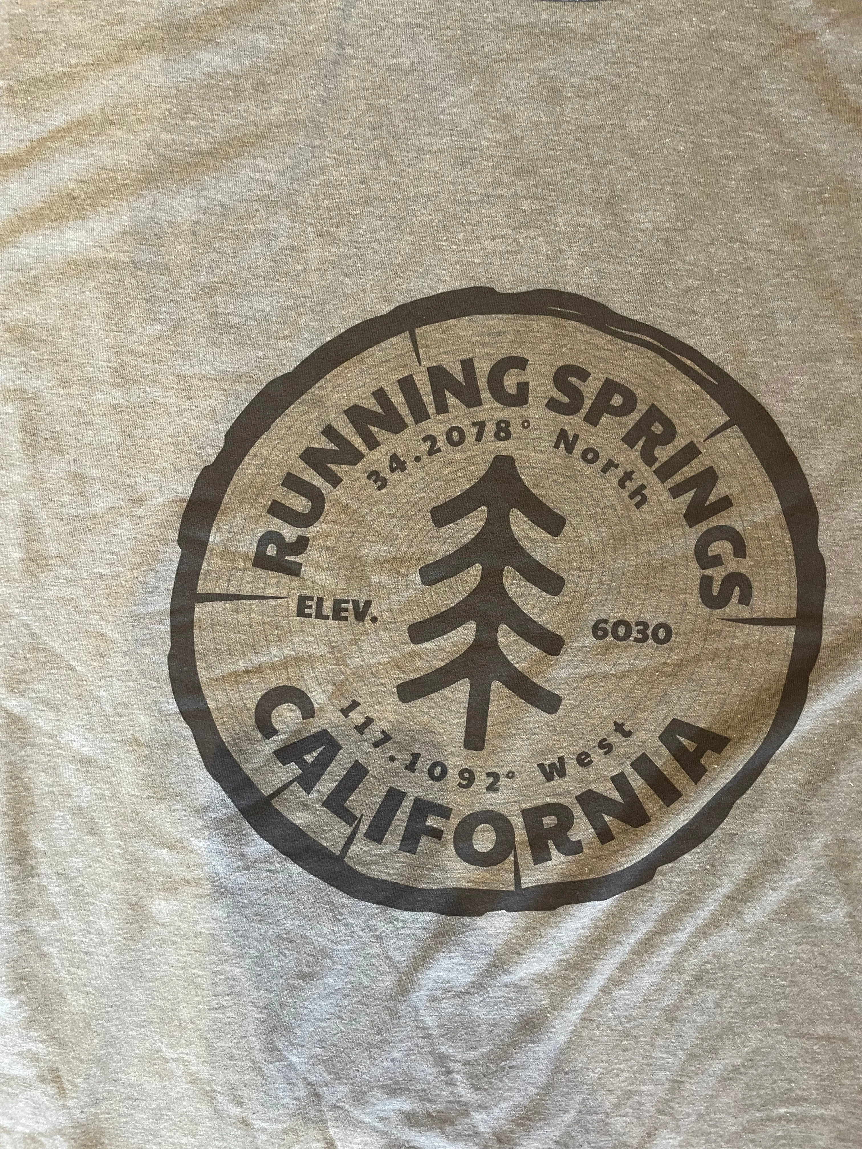 2xlRunning Springs | Tri-Blend Tee: Heathered Gray / 2XL