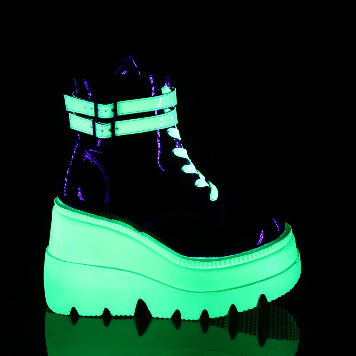 4 Inch Wedge Platform SHAKER-52 Neon Green