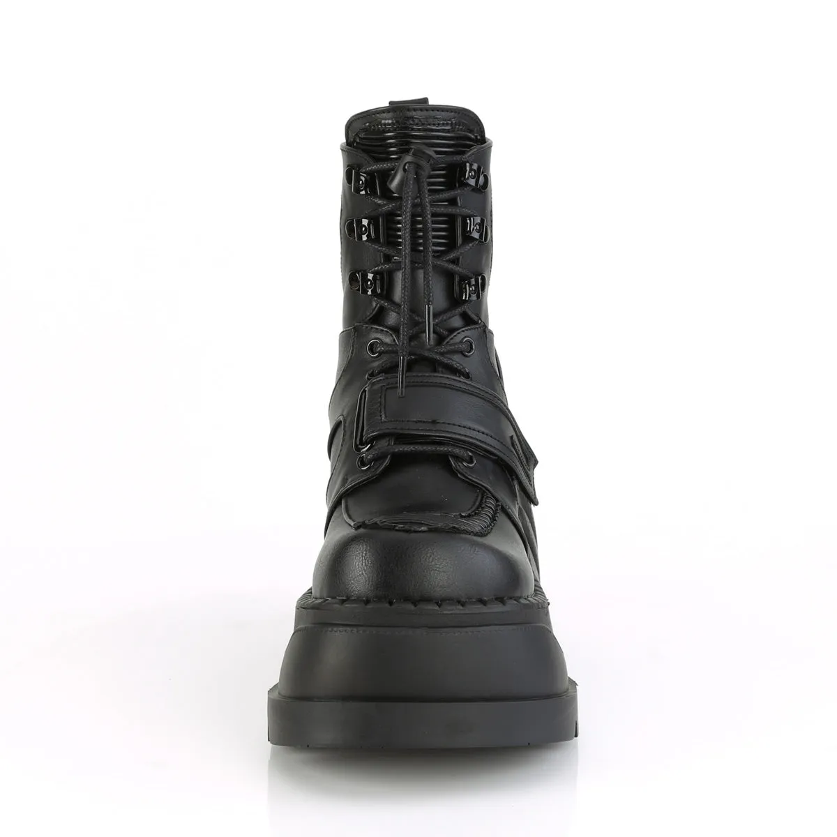 4 Inch Wedge Platform STOMP-13 Black