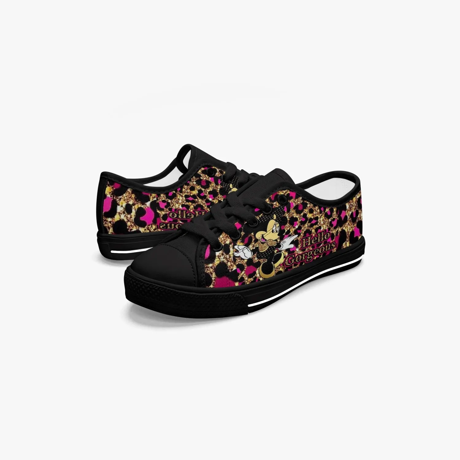 421.Kid’s Low-Top Canvas Shoes-Black