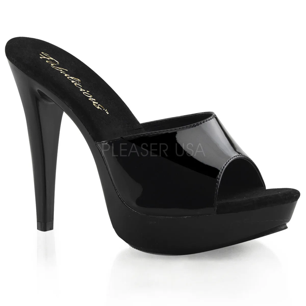 5 Inch Heel COCKTAIL-501 Black Patent