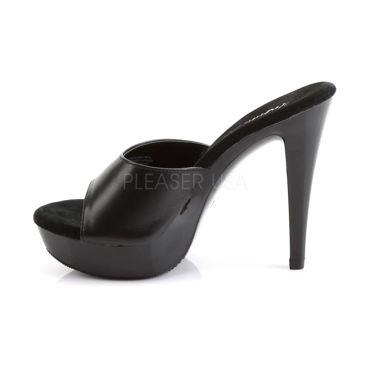 5 Inch Heel COCKTAIL-501L Black Leather