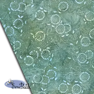 57" Batik Canvas (5oz) - Medora Flora - Sage