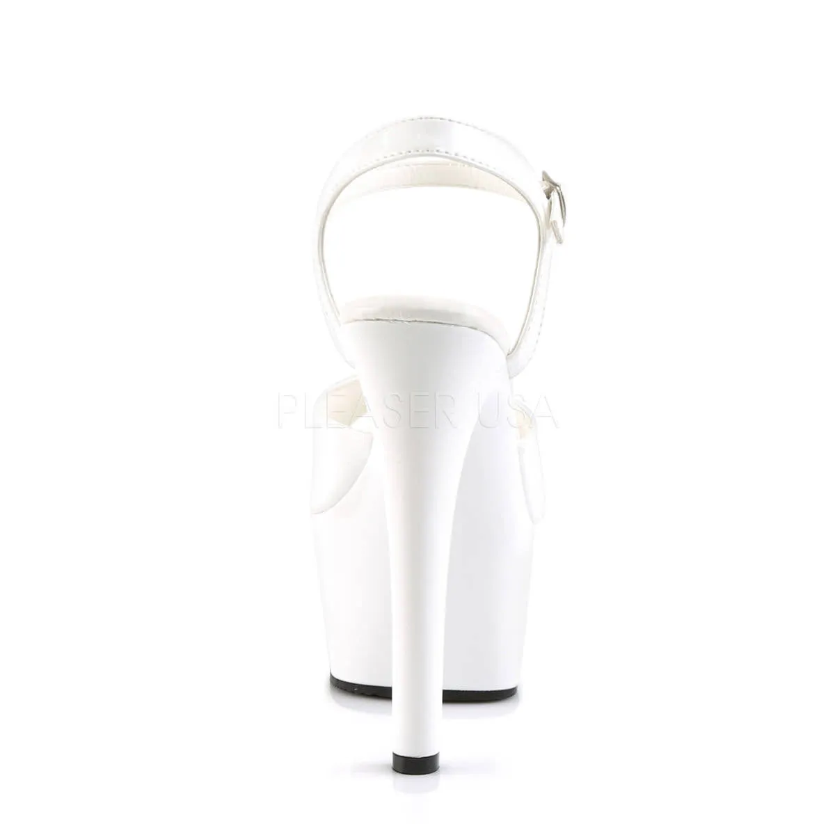 6 Inch Heel ASPIRE-609 White Patent