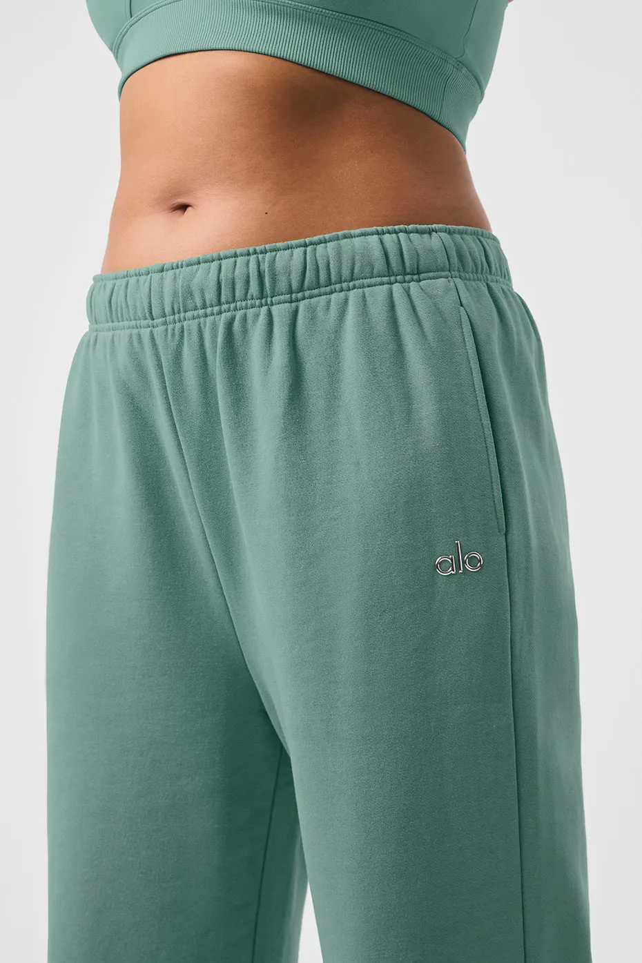 Accolade Straight Leg Sweatpant - Botanical Green