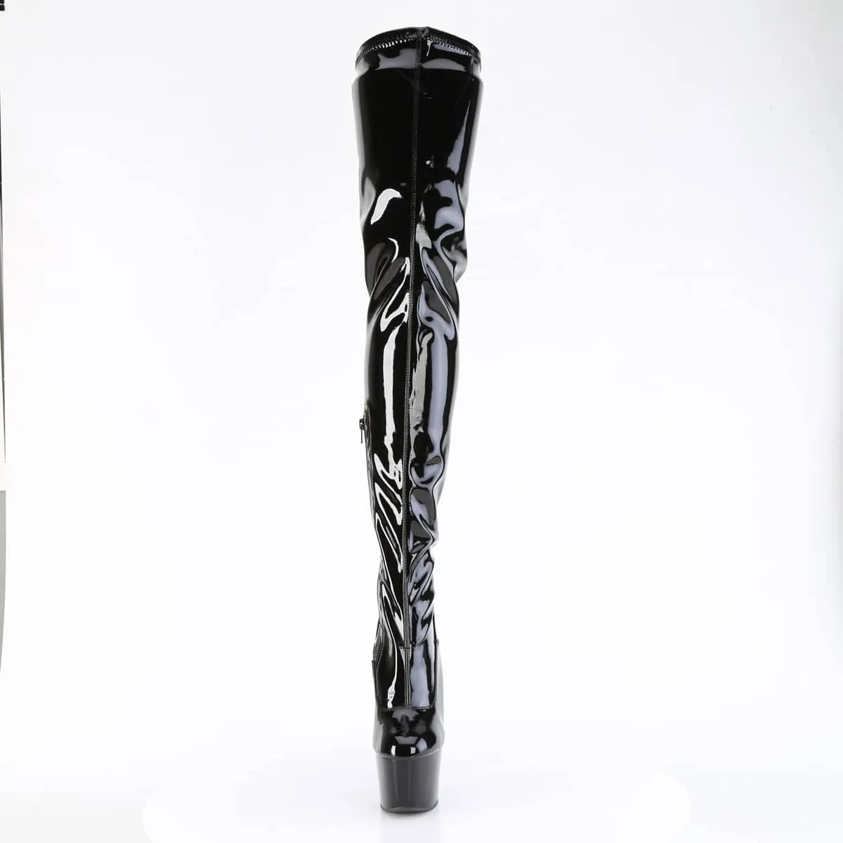 ADORE-4000 Black Patent Thigh High Platform Boots