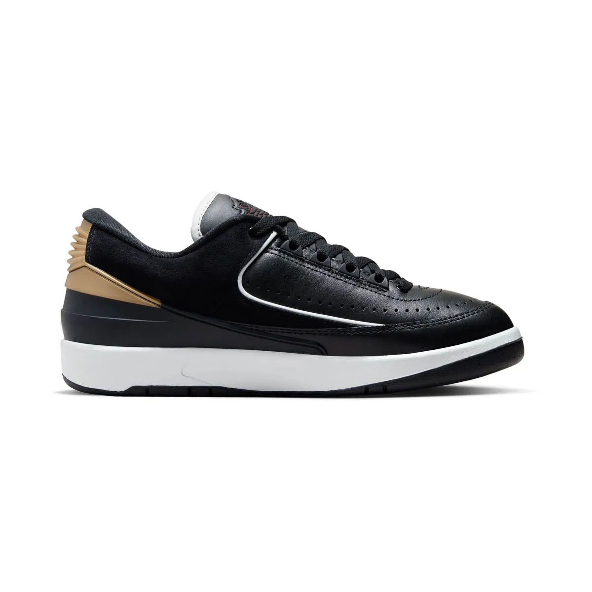 Air Jordan 2 Retro Low 'Black Metallic Gold' Women's Shoes