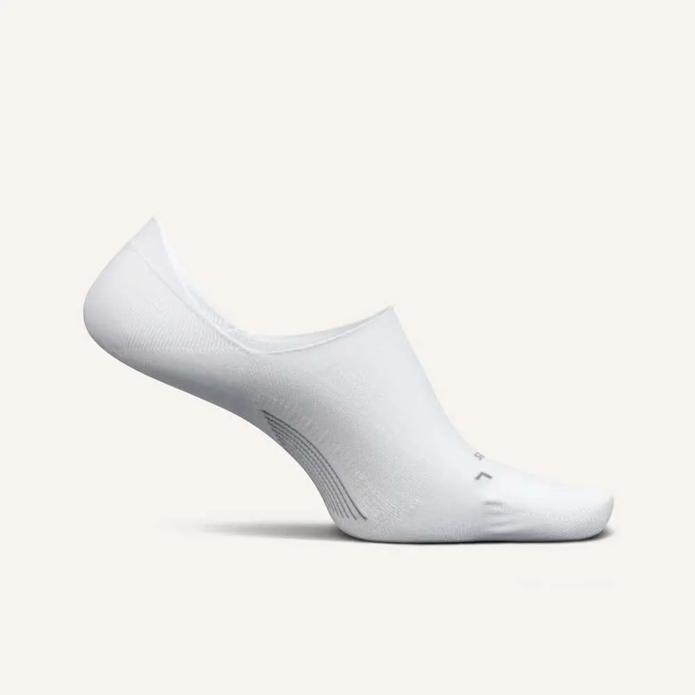 All Gender Elite Invisible Running Sock - White