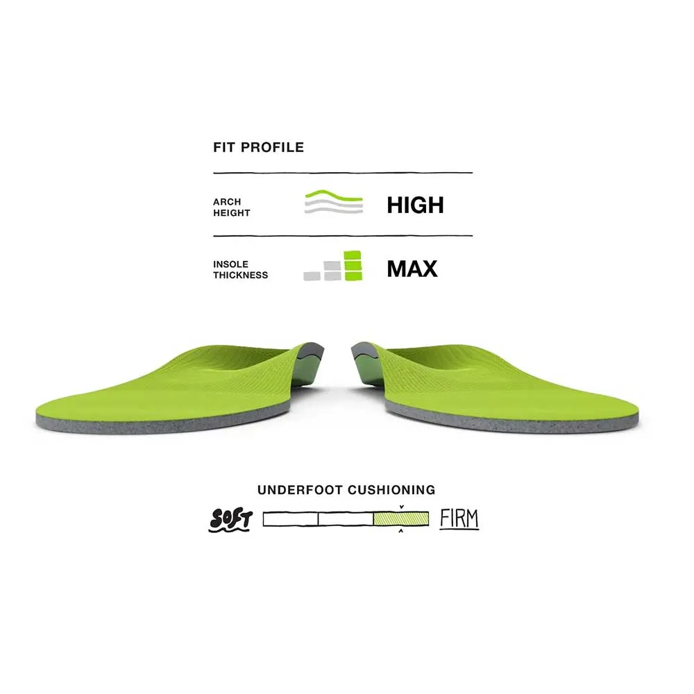 All-Purpose Support High Arch Insole - Green