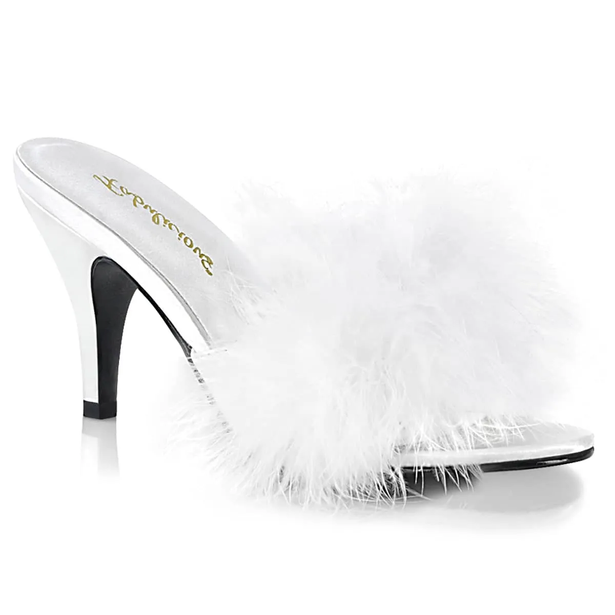 AMOUR-03 Fluffy Mule High Heels