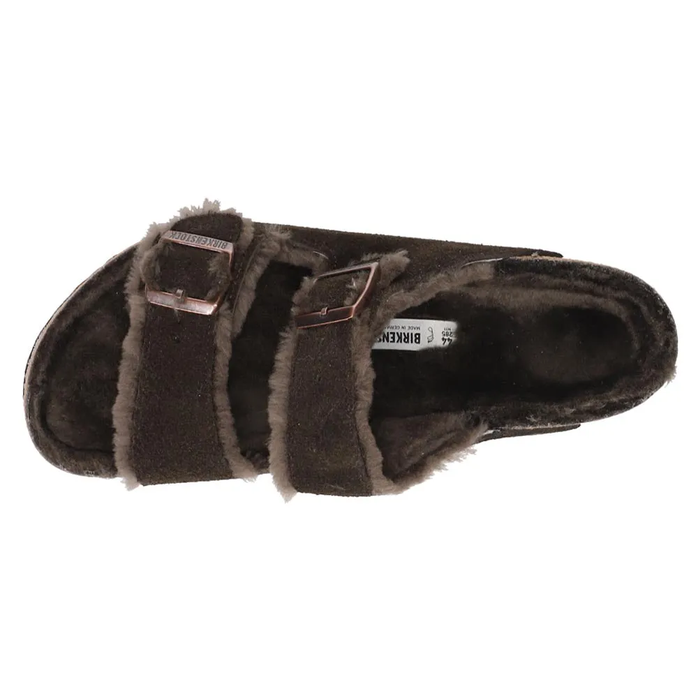 Arizona Shearling Suede Slide Sandals