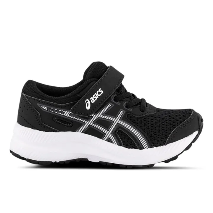 Asics Contend 8 Kids Black/White Unisex Size 12