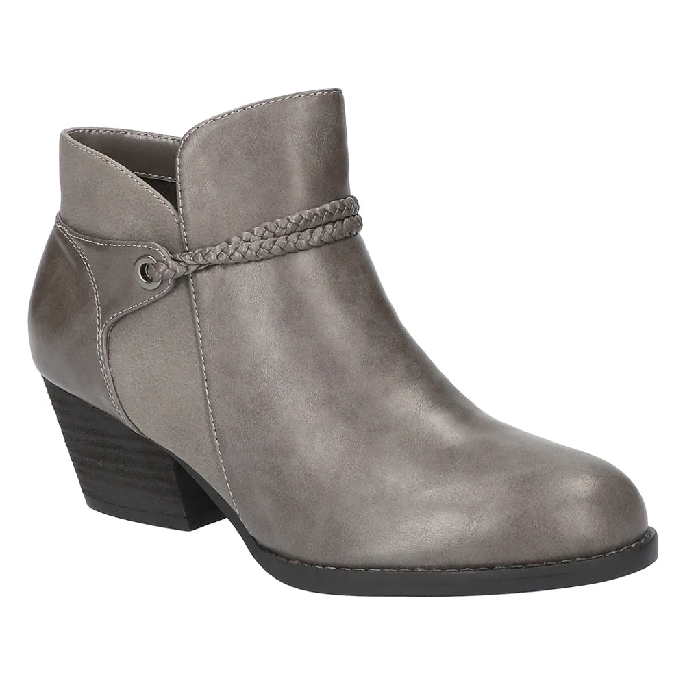 Audrina Round Toe Zippered Booties