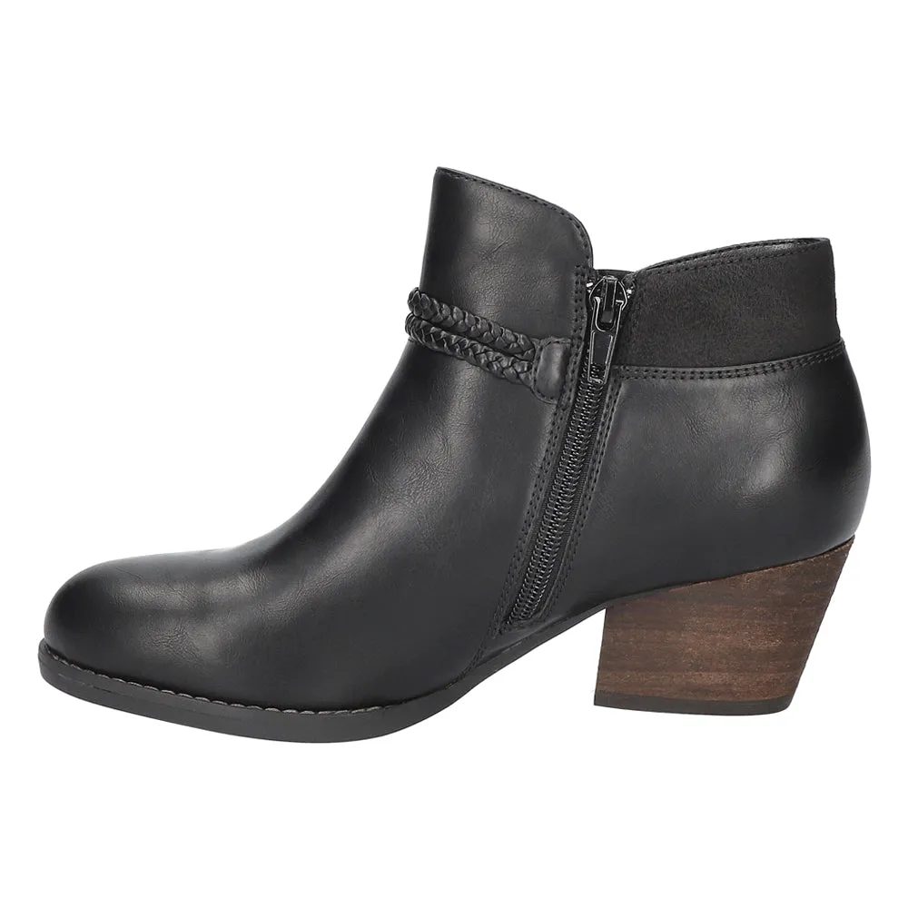 Audrina Round Toe Zippered Booties