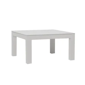 Bala Low White End Table