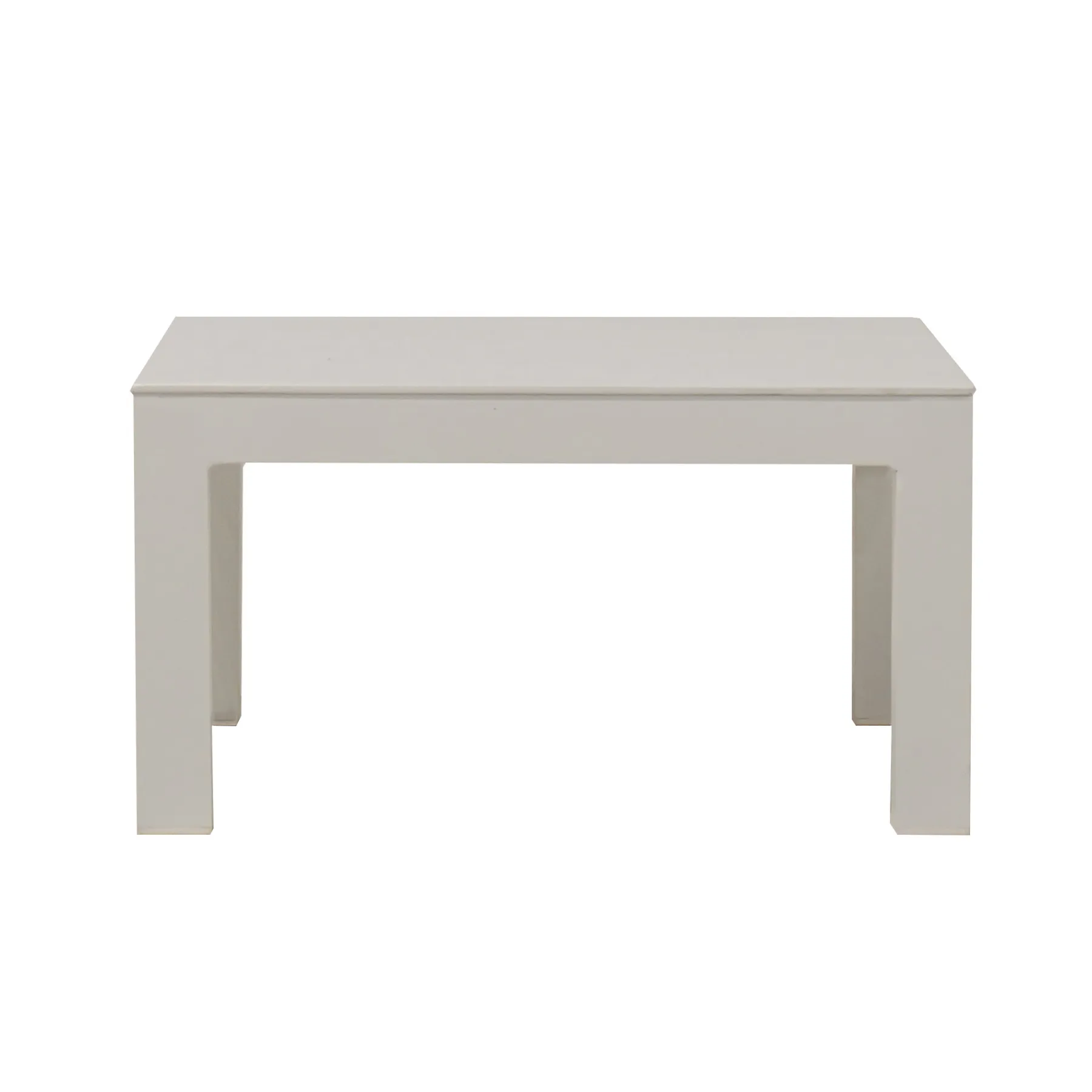 Bala Low White End Table