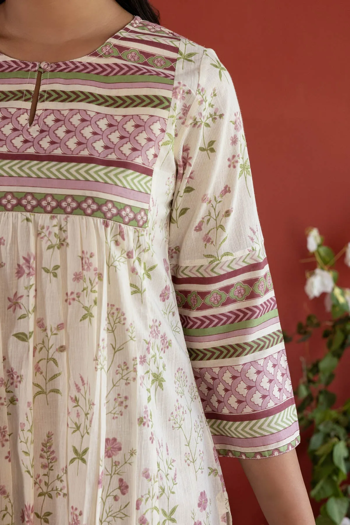 Botanical Gathered Kurta