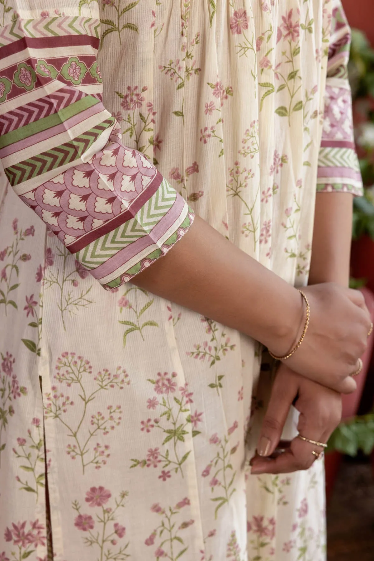 Botanical Gathered Kurta