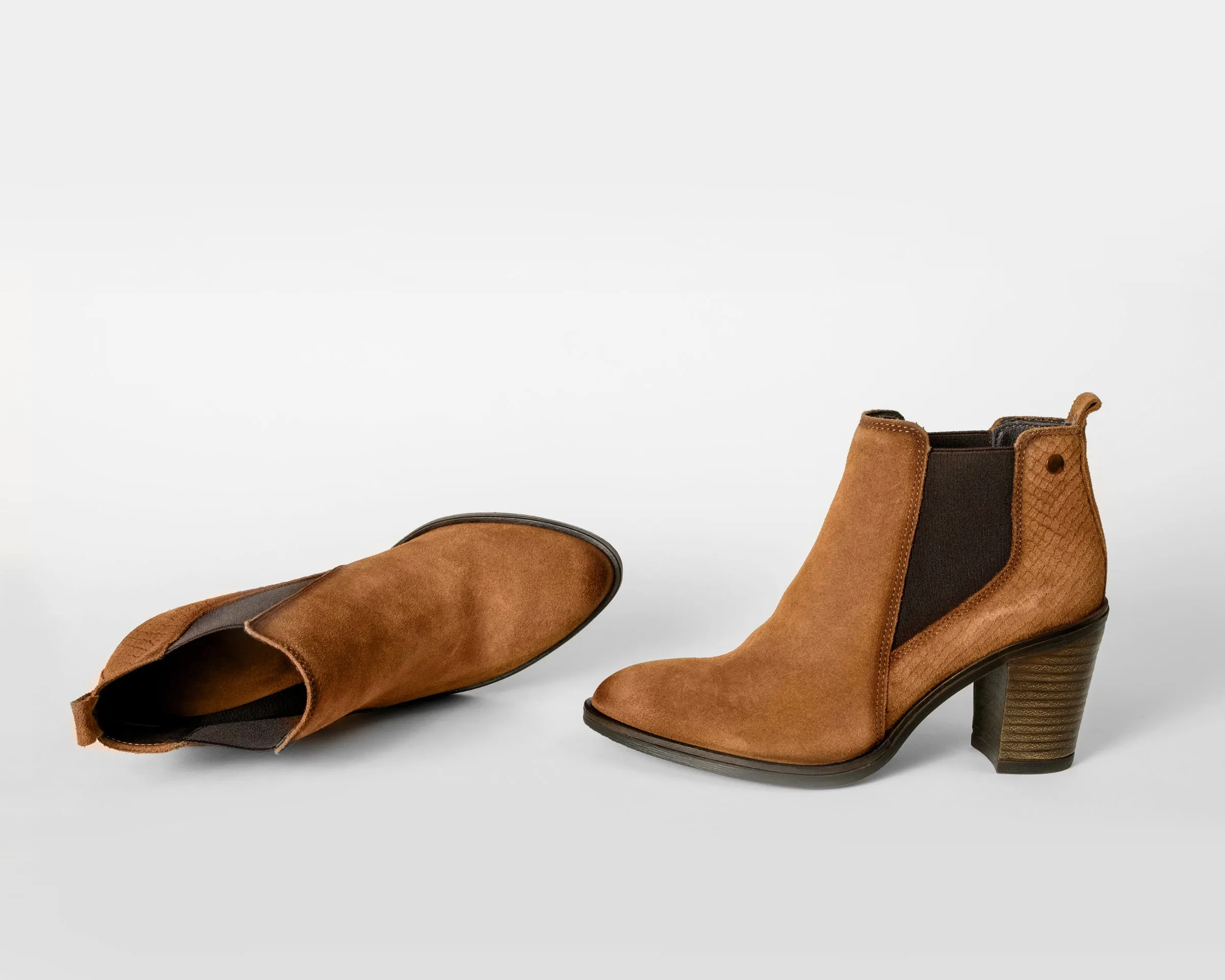 Brandy Snake Booties - Camel