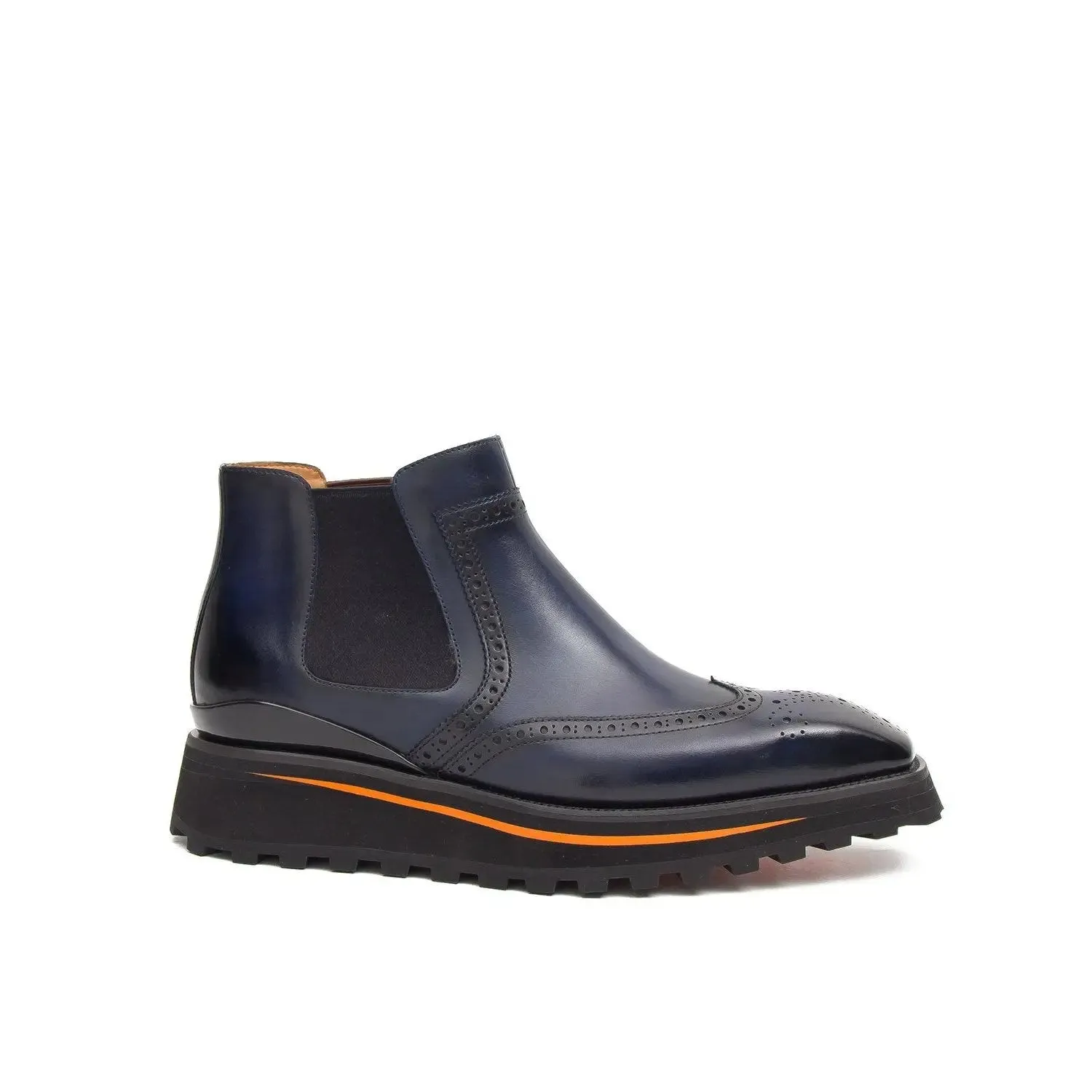 Brogue Thick-Soled Chelsea Boot 2891