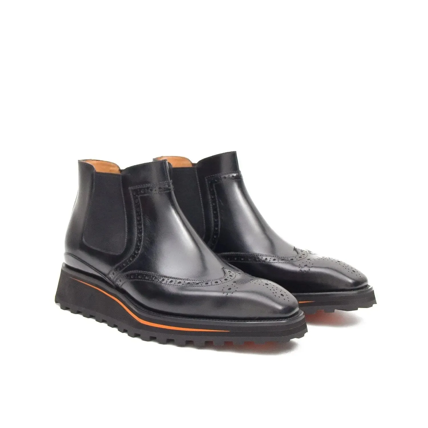 Brogue Thick-Soled Chelsea Boot 2891