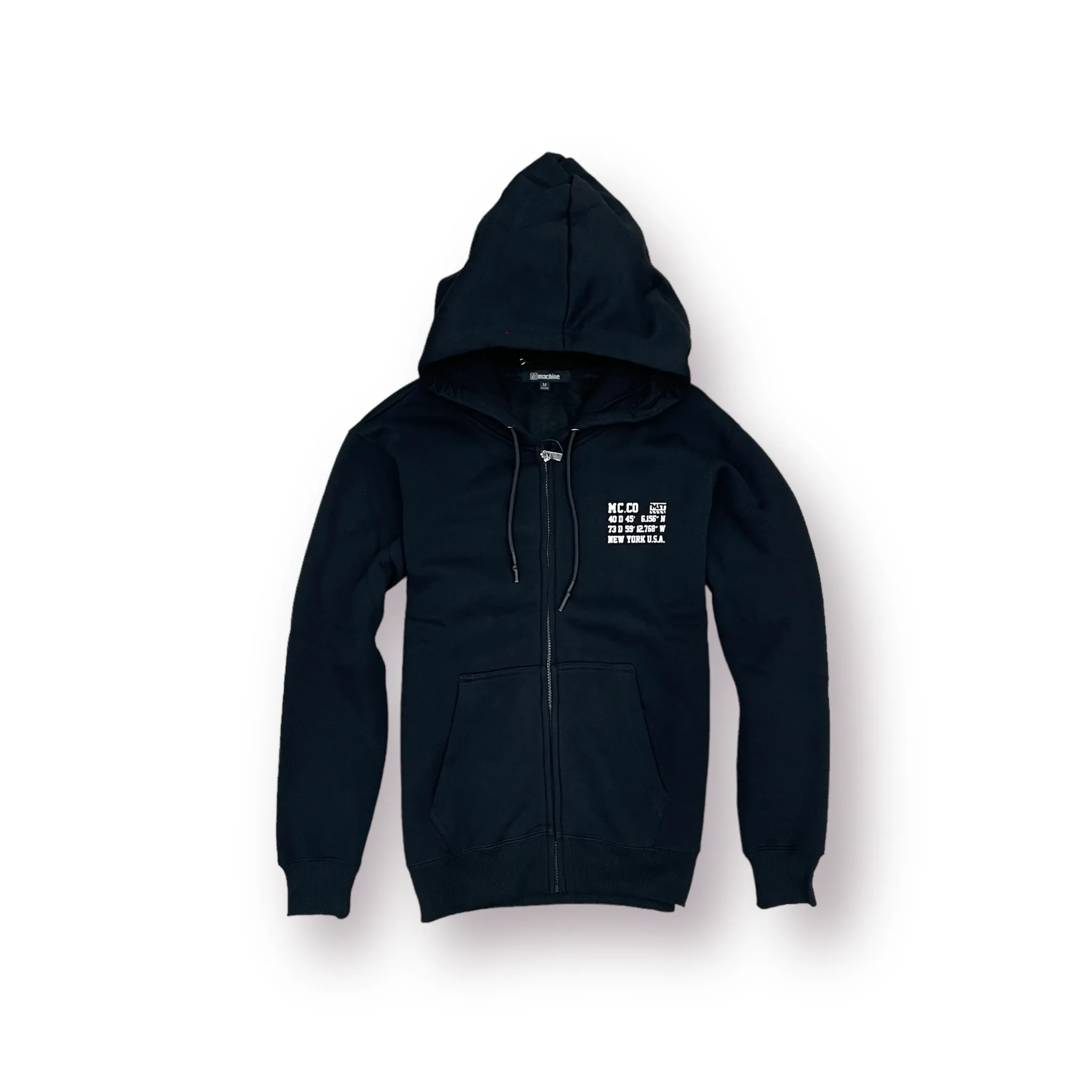 Brooklyn Full Zip Hoodies - 82nd Street - Black