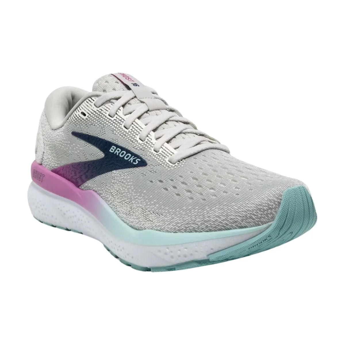 Brooks Women's Ghost 16 White/Grey/Estate Blue