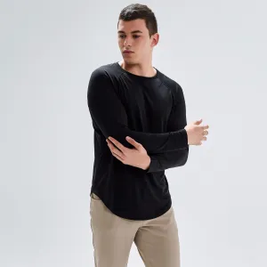 Burke Long Sleeve Training Top in Black