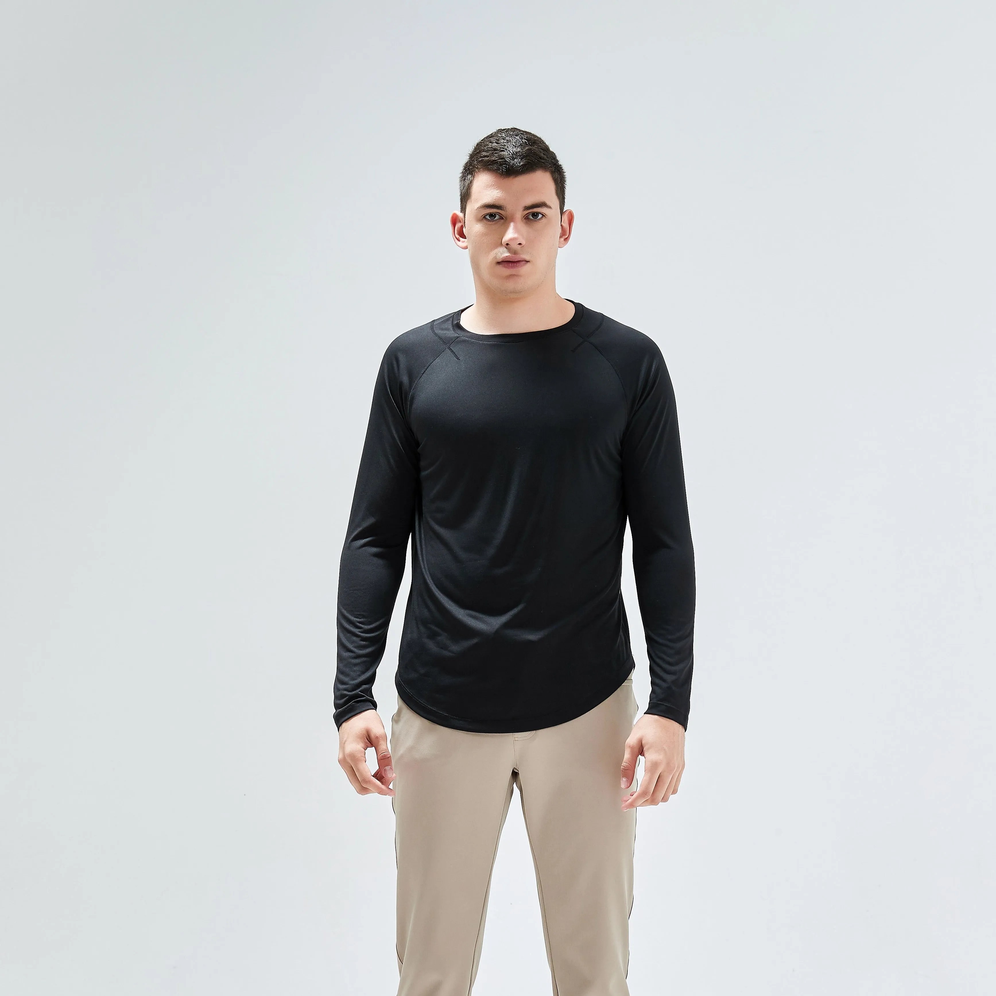 Burke Long Sleeve Training Top in Black