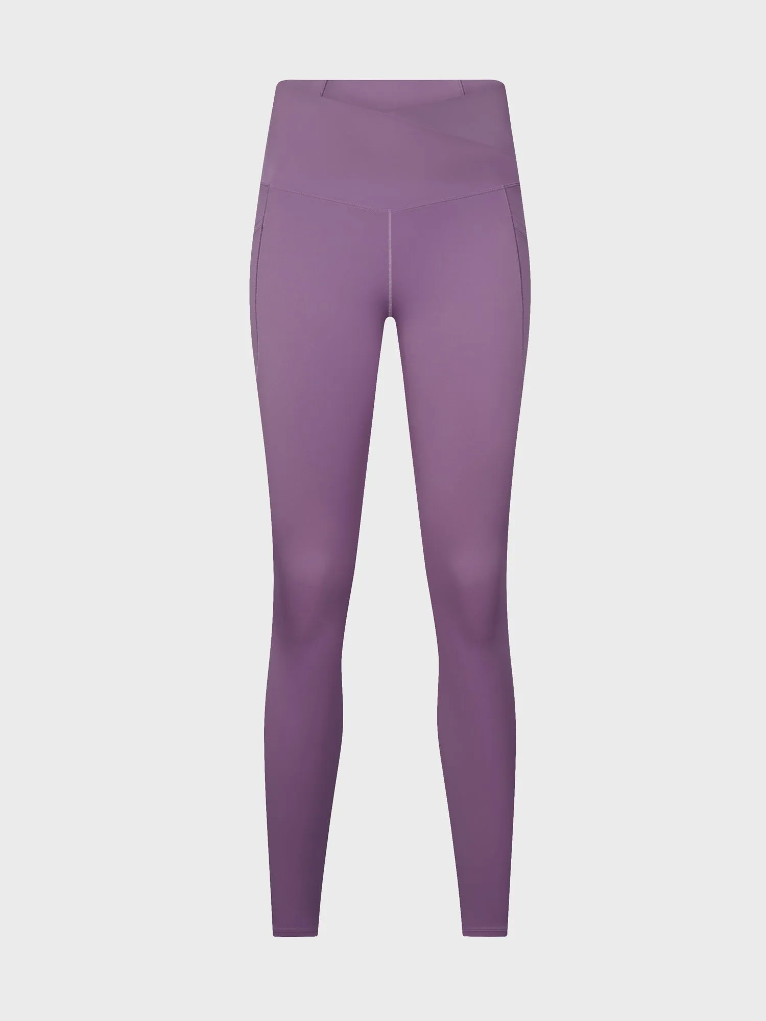 Butterly Crossover Waist Leggings with Pockets