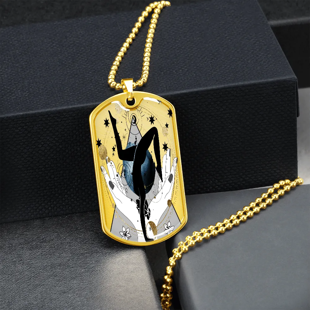 Celestial Balance Dog tag