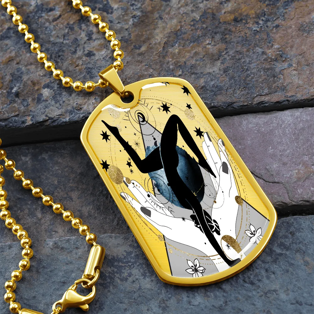 Celestial Balance Dog tag