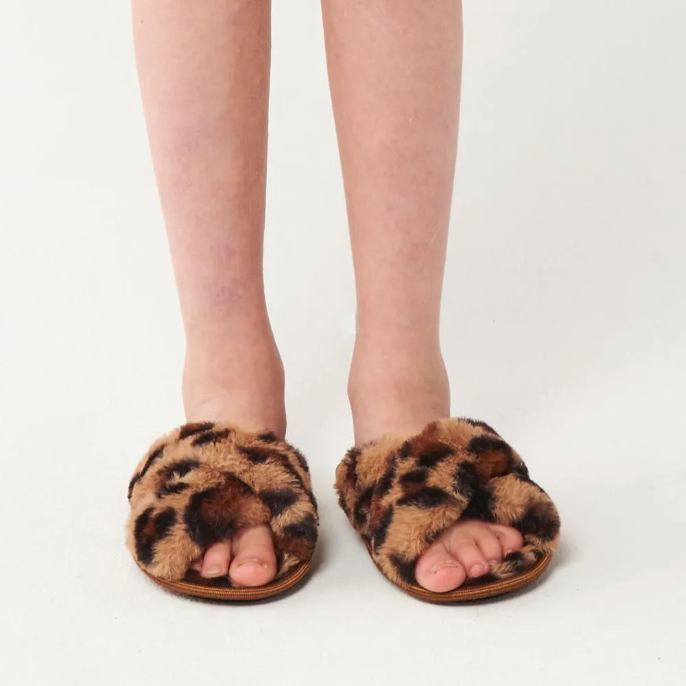 Cheetah Kids Slippers