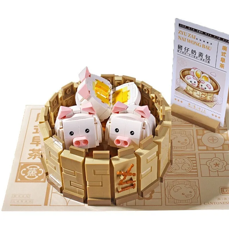 Chinese Dim Sum Nano Building Sets Collection | NEW