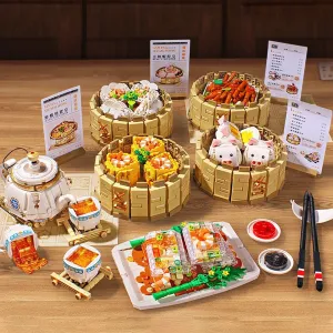 Chinese Dim Sum Nano Building Sets Collection | NEW