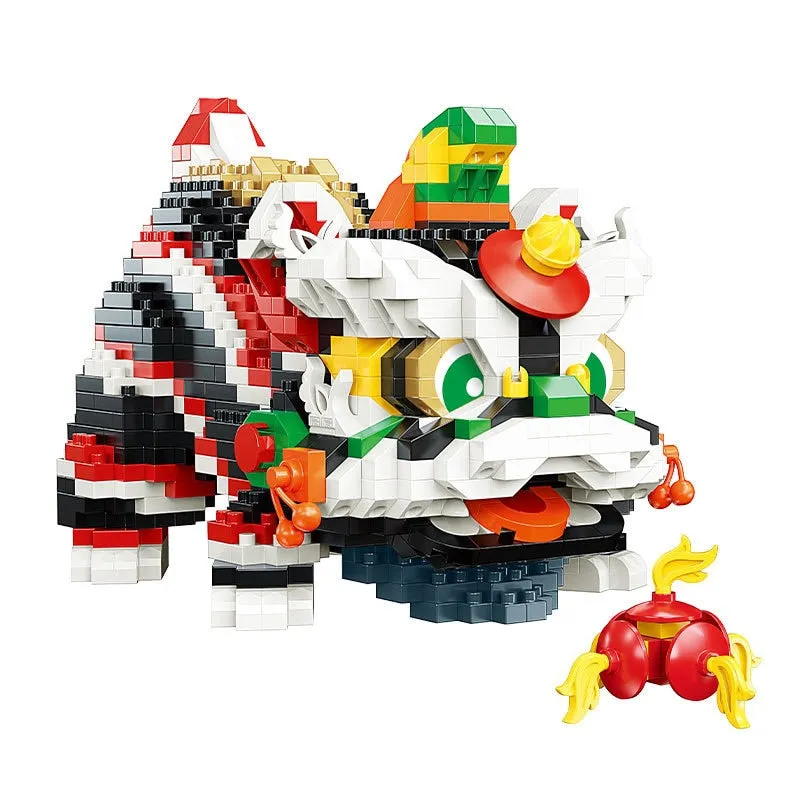 Chinese Lunar New Year Lion Dance Nano Building Block Sets | NEW