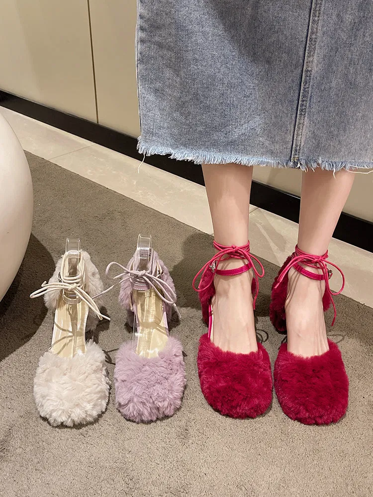 Clara Plush High Heels