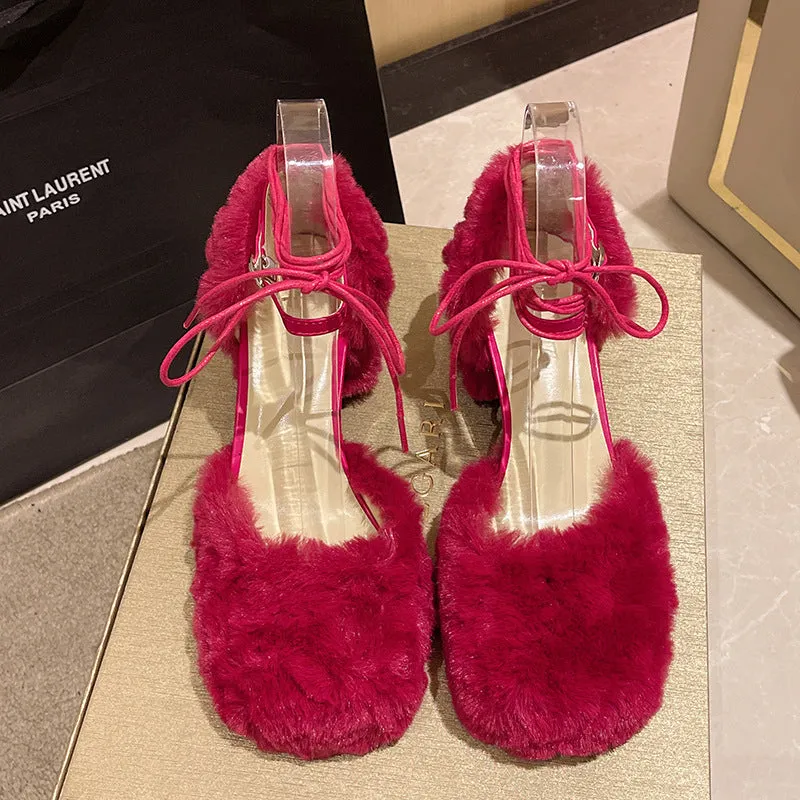 Clara Plush High Heels