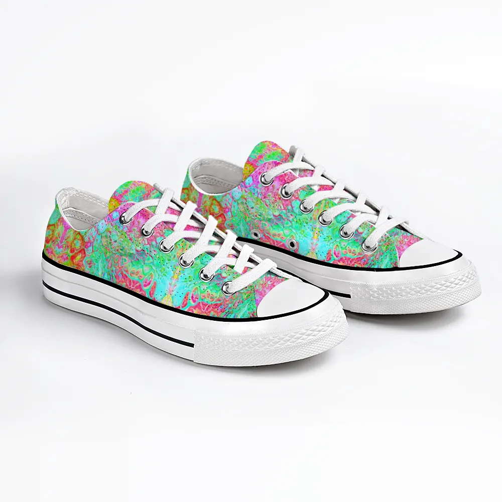 Colorful Collection - Classic Unisex Low Top Canvas Sneakers