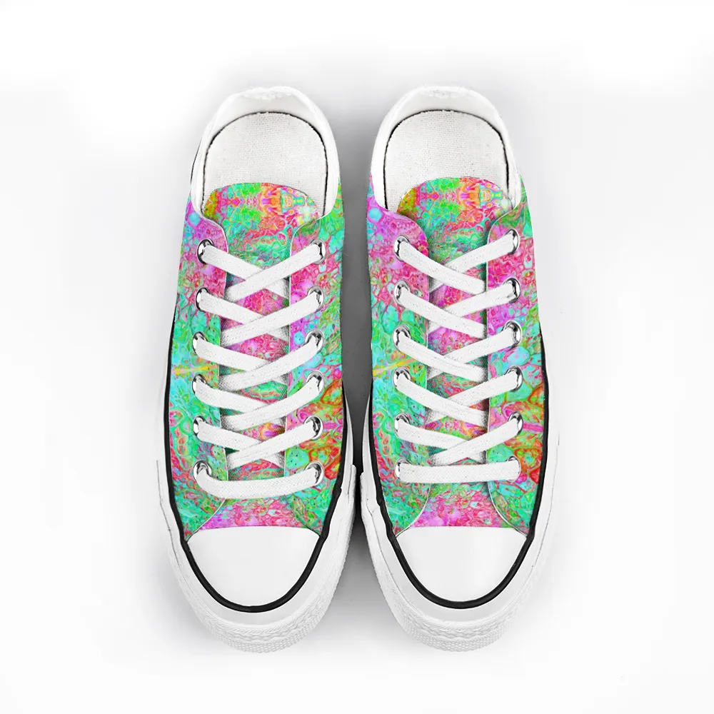 Colorful Collection - Classic Unisex Low Top Canvas Sneakers