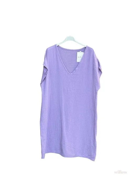 Cotton Gauze T-shirt Dress