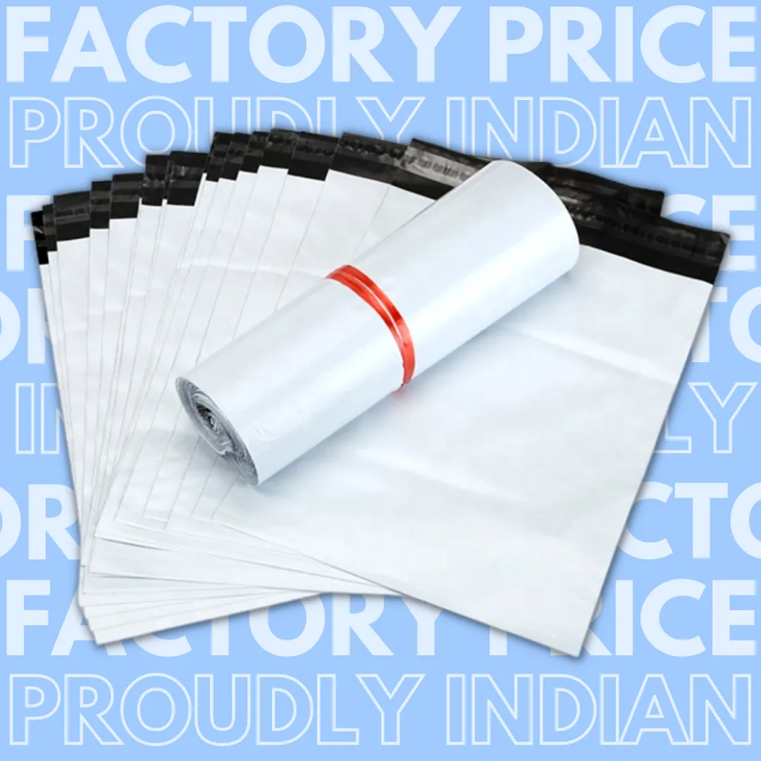 Courier Bags/Envelopes/Pouches/Cover 9X12 inches  2inch Flap  Pack of 100 Tamper Proof Plastic Polybags for Shipping/Packing (With POD)