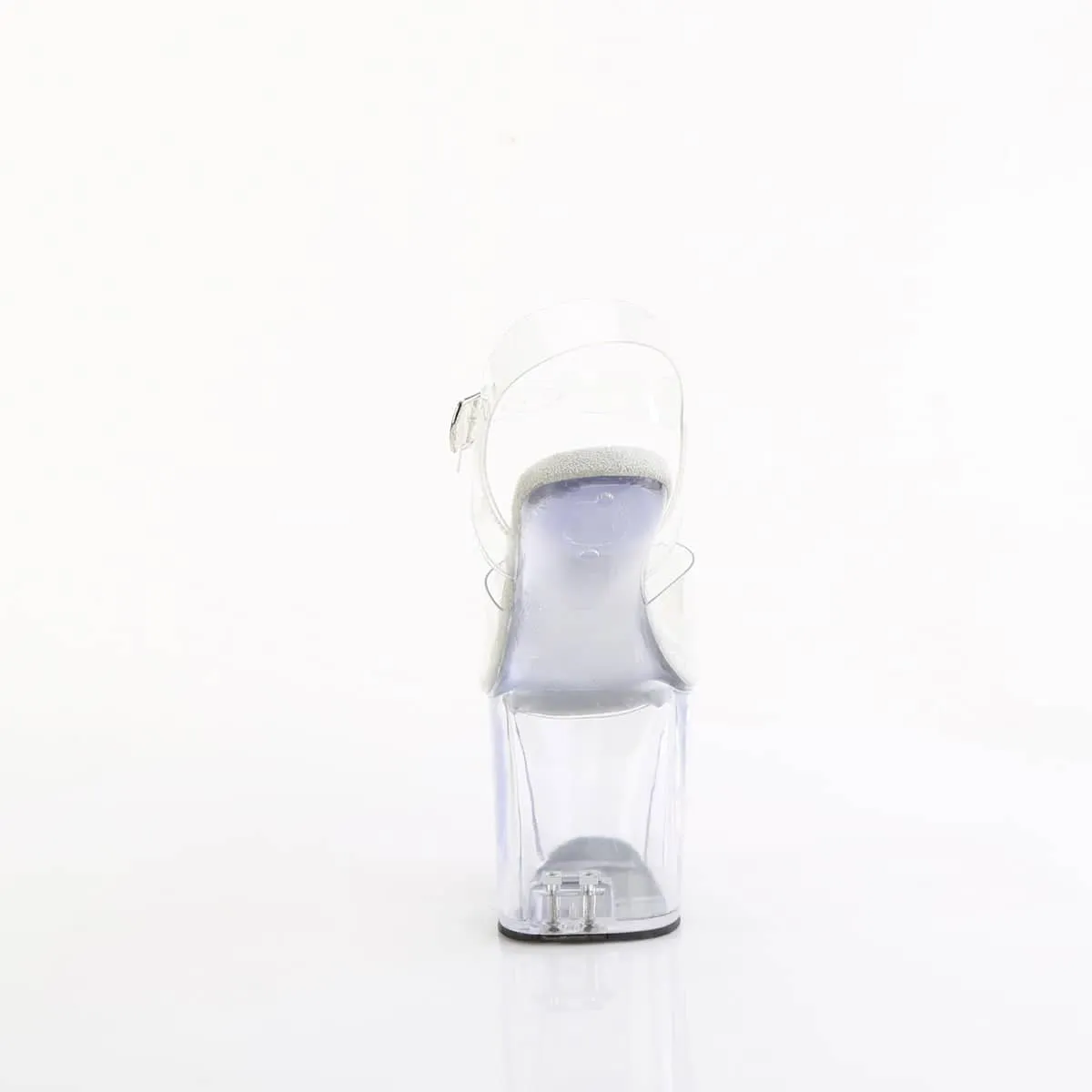 CRAZE-808 Clear Ankle Heelless High Heel