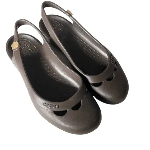 Crocs Womens Boulder Colorado Brown Ballet Flats  - Espresso