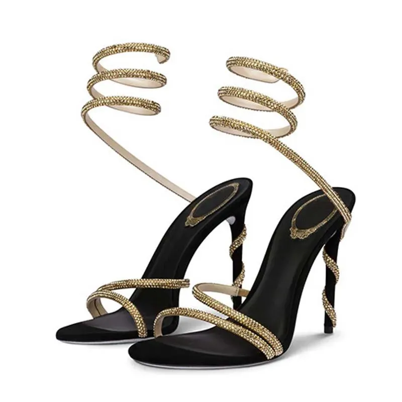 Crystal Wrap Sandals