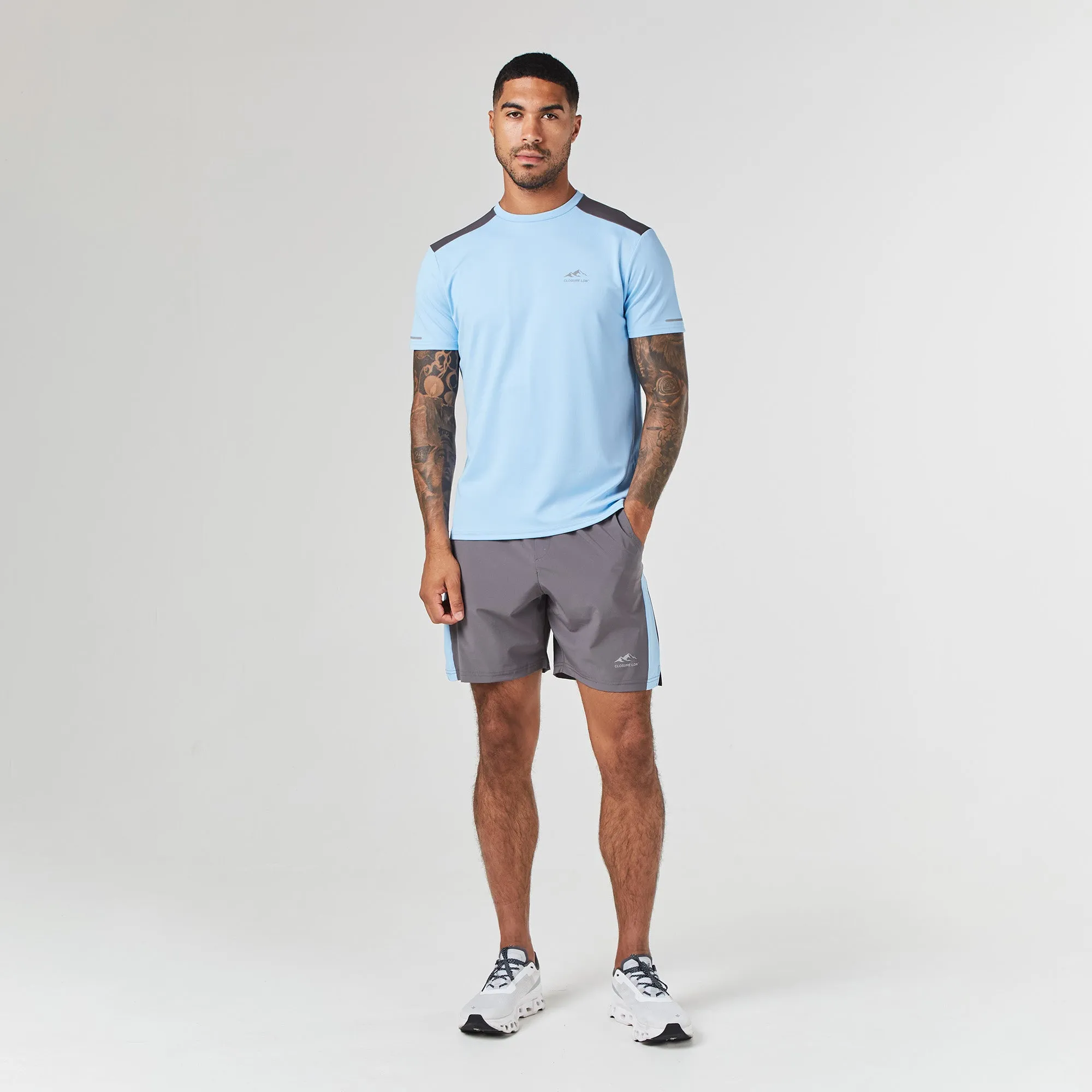 Cut & Sew Training Twinset | Light Blue