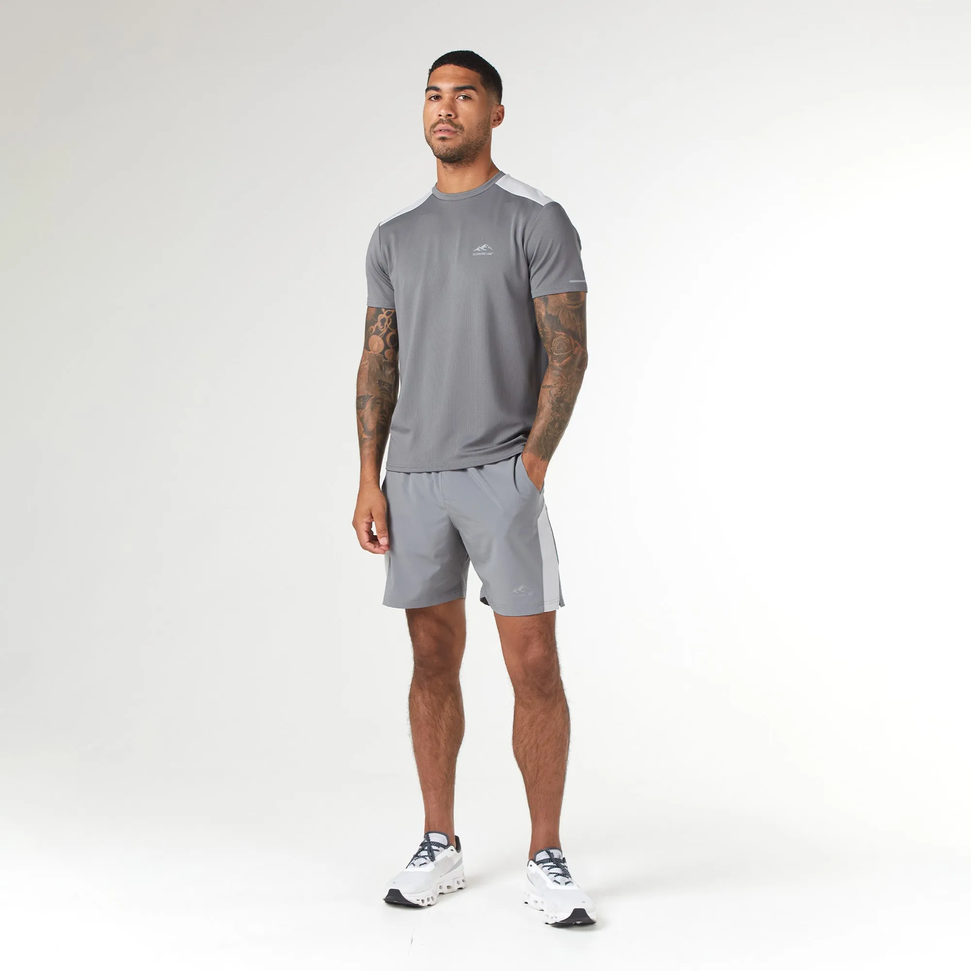 Cut & Sew Training Twinset | Mid Grey