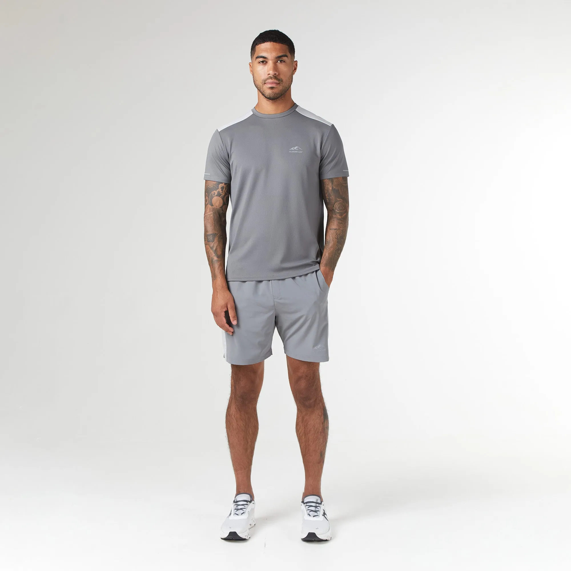 Cut & Sew Training Twinset | Mid Grey